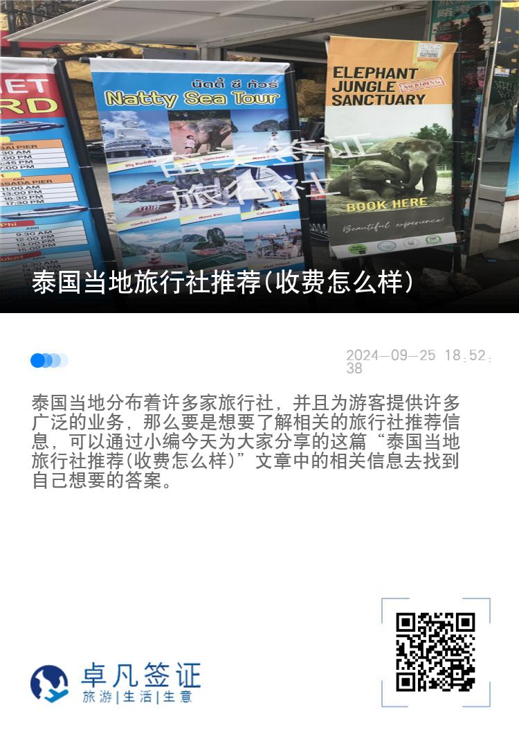 泰国当地旅行社推荐(收费怎么样)